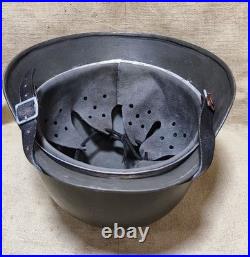 WWII German M40 Original Helmet, Restored Steel Shell, Size 66, WW2? 3