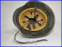 WWII German M40 Steel Helmet with Liner Chinstrap Military With German Coin