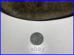 WWII German M40 Steel Helmet with Liner Chinstrap Military With German Coin