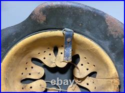 WWII German M40 Steel Helmet with Liner Chinstrap Original Paint Military