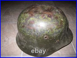 WWII German M40 steel helmet with Finnish liner size 58