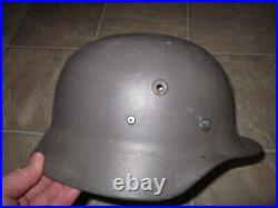 WWII German M40 steel helmet with Finnish liner size 60