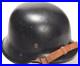 WWII-German-M42-ET64-Helmet-with-Original-Split-Pins-Post-War-Black-Czech-Refit-01-uj