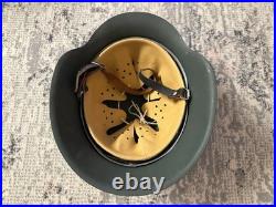 WWII German M42 Helmet Restored Original Shell with New Liner WWII German M42 Helmet Restored Original Shell with New Liner