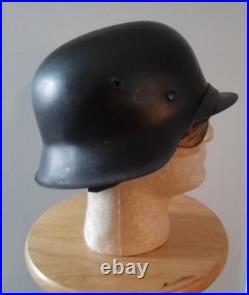 WWII German M42 Helmet with Chin Strap & New Liner Size 58