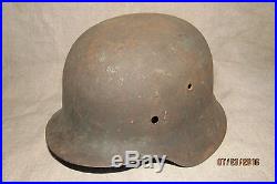 WWII German M42 Luftwaffe Helmet. Battlefield Relic