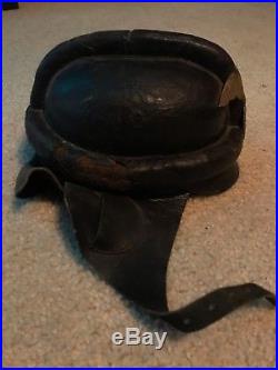WWII German NSKK Leather Motorcycle Helmet