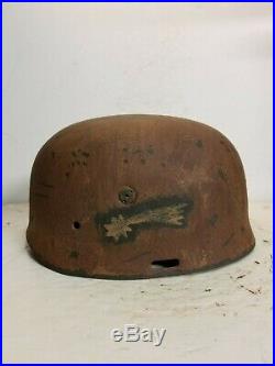 WWII German RARE M37 Fallschirmjager Afrika Sturm Regiment Paratrooper Helmet
