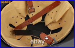 WWII German Soldier M35 Black Steel Helmet Military Field Helmet Motorcycle Hat