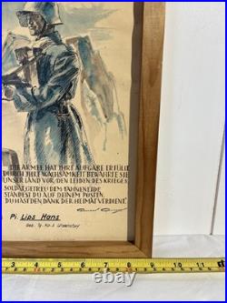 WWII German Soldier Recognition Document Kriegsmobilmachung 1939-1945 NAMED