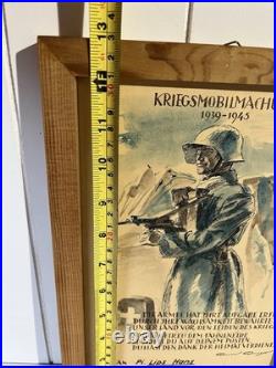WWII German Soldier Recognition Document Kriegsmobilmachung 1939-1945 NAMED