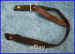 WWII German Wehrmacht combat helmet chin strap hanger US WW1 ESTATE leather belt