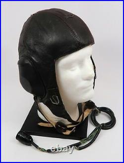 WWII German leather flight cap Luftwaffe pilot WWI mask helmet LKpW101 Air Force