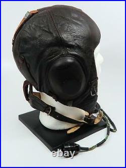 WWII German leather flight cap Luftwaffe pilot WWI mask helmet LKpW101 Air Force