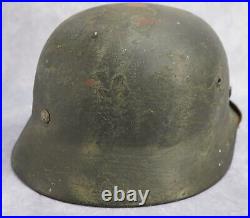 WWII German soldier wehrmacht Camo paint Helmet M35 US Army combat vet stahlhelm