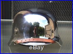 WWII Issue Chromed Steel M35 German Helmet