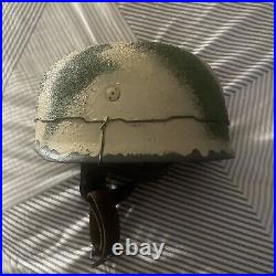 WWII M38 German Camo Fallschirmjager Paratrooper Helmet