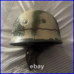 WWII M38 German Camo Fallschirmjager Paratrooper Helmet