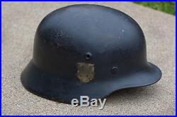 WWII M40 Waffen GERMAN Helmet by Quist-ShannonShannon(S S)