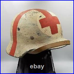 WWII Original German helmet Stahlhelm Medic