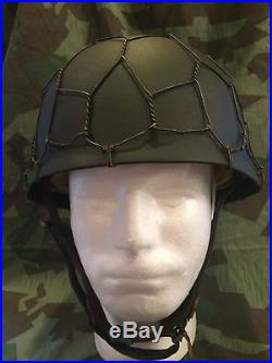 WWII WW2 German Chicken Wire Paratrooper Helmet M38
