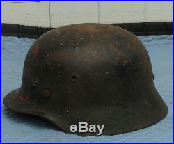 WWII WW2 German Helmet / Garage Find