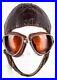 WWII-WW2-German-Luftwaffe-Leather-Flight-Helmet-Red-Tinted-Goggles-01-vh