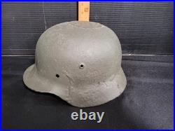 WWII WW2 German M40/55 Stahlhelm Steel Helmet