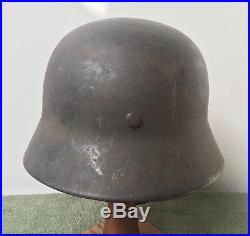 WWII WW2 German M40 Helmet ET66 withSD. Named