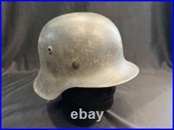 WWII WW2 German M40 Stahlhelm Helmet with Liner! Named with Production Marks