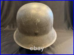WWII WW2 German M40 Stahlhelm Helmet with Liner! Named with Production Marks