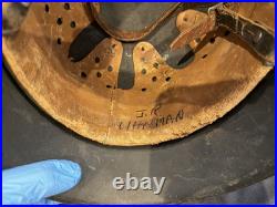 WWII WW2 German M40 Stahlhelm Helmet with Liner! Named with Production Marks