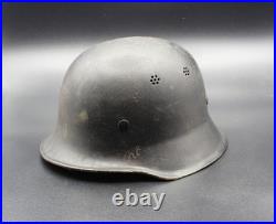 WWII WW2 German Original M34 Civil Police Fire Helmet Combat Stahlhelm