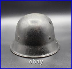 WWII WW2 German Original M34 Civil Police Fire Helmet Combat Stahlhelm