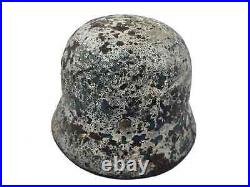 WWII WW2 M35 White Wash Camo German Helmet Army Military Partial Relic