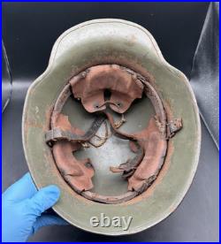 WWII WW2 Rare German Transitional Commercial Stahlhelm Helmet