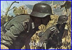 Wehrmacht WH German Army Steel Helmet Stahlhelm M35 Repro WW II Olive