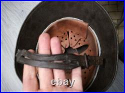 World War One WWI German M18 Helmet in Field Grey chin strap liner or WWII used