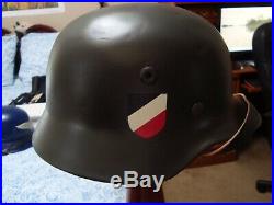 Ww2 German Army Helmet, Original, Restored