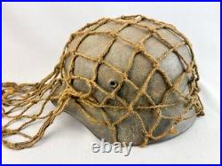 Ww2 German Helmet Camo Regulation Netting, Original In Good Condition, Rare Item