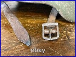 Ww2 German Helmet M35 Beaded Green Camouflage Paint