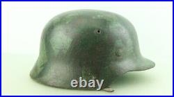 Ww2 German Helmet M40, Splinter Camo, Rare Interesting Camo, Complete, 66 Sz