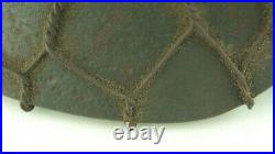 Ww2 German Helmet M40 With Wire Basket For Camo Purposes, Rare, Complete, 66 Sz