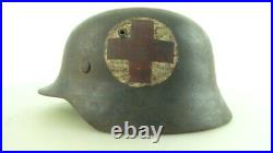 Ww2 German M-40 Combat Medic's Helmet, Rare, Complete, Size 66, Nice Condition