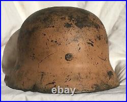 Ww2 German M35 Afrika Korps Pink Camo Helmet Shell Size 64