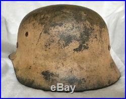 Ww2 German M35 Afrika Korps Pink Camo Helmet Size 66
