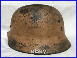 Ww2 German M35 Afrika Korps Pink Camo Helmet Size 66