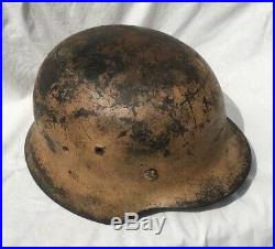 Ww2 German M35 Afrika Korps Pink Helmet Size 66