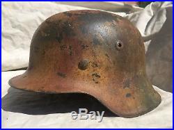 Ww2 German M42 Normandy Camo Helmet Size 68