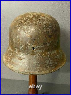 Ww2 German M42 Steel Helmet Et Shell. Good Original Ideal For Restoration